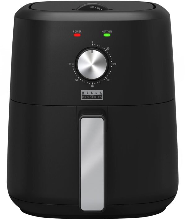 Bella Pro Series – 3-qt. Analog Air Fryer – Black