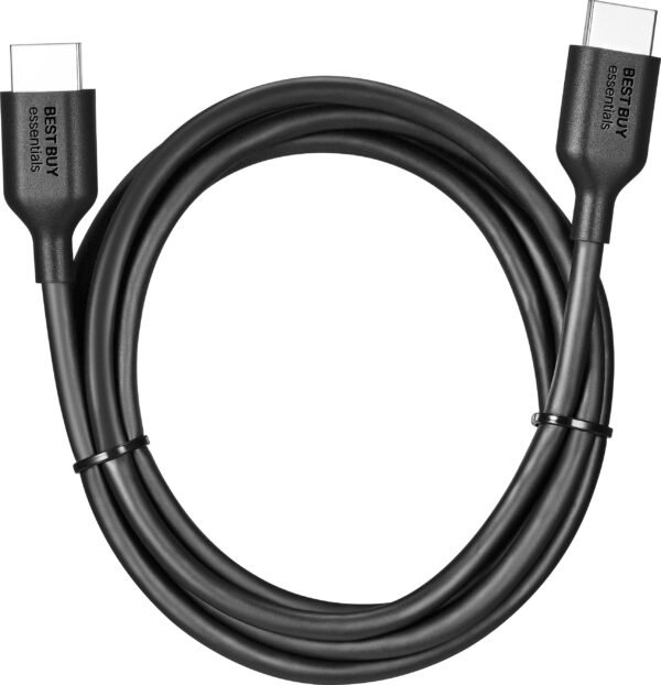 Best Buy essentialsTM – 6′ 8K Ultra High Speed HDMI® 2.1 Certified Cable – Black - Image 7