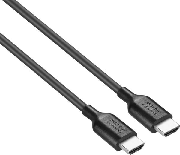 Best Buy essentialsTM – 6′ 8K Ultra High Speed HDMI® 2.1 Certified Cable – Black - Image 3
