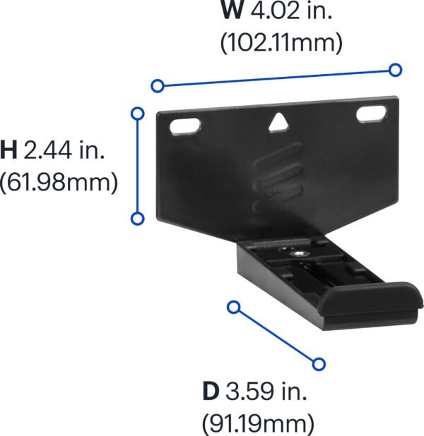 Best Buy essentialsTM – Fixed Soundbar Wall Mount for Most 20 lb. Soundbars – Black - Image 7