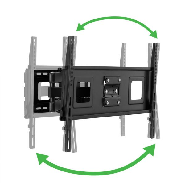 Best Buy essentialsTM – Full Motion TV Wall Mount for 47–84′′ TVs – Black - Image 9