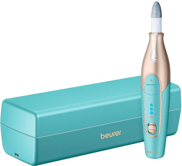 Beurer – Rechargeable Manicure/Pedicure Device – Turquoise/Gold