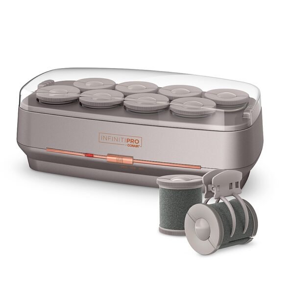 Conair – Jumbo Ionic Setter with 8 Ceramic Rollers – Champagne