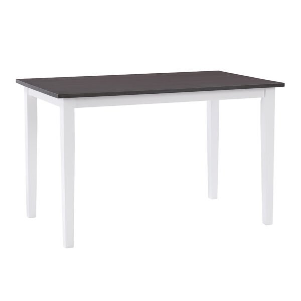 CorLiving – Michigan Two Tone White and Gray Dining Table – White/Gray - Image 7