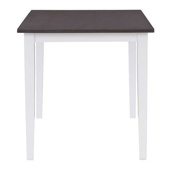 CorLiving – Michigan Two Tone White and Gray Dining Table – White/Gray - Image 9