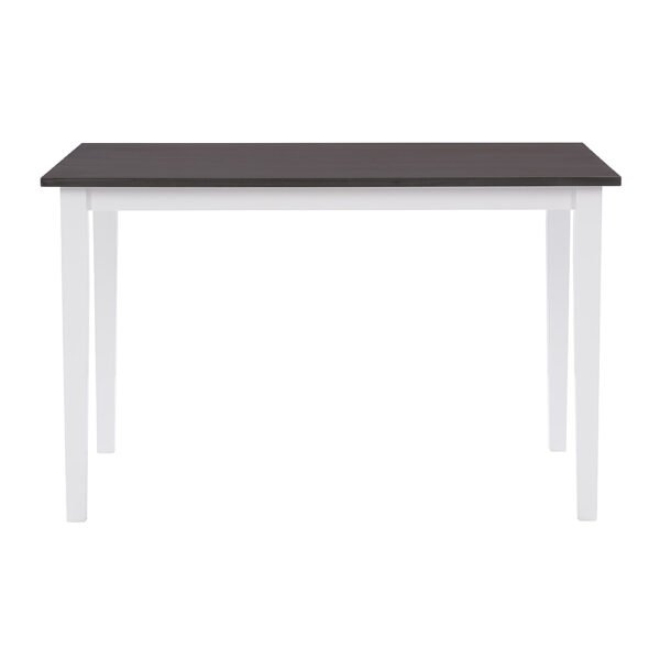 CorLiving – Michigan Two Tone White and Gray Dining Table – White/Gray - Image 3