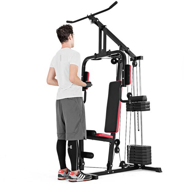 Costway – Multifunction Cross Trainer Workout Machine Strength Training Fitness Exercise – Black - Image 11