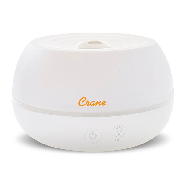 CRANE – 0.2 Gal. 2-in-1 Ultrasonic Cool Mist Humidifer & Aroma Diffuser – White