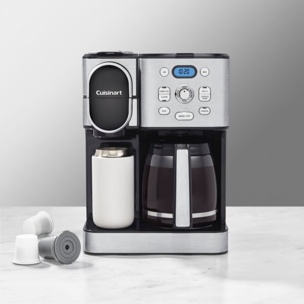 Cuisinart – 12 Cup 2-In-1 Coffee Center Coffeemaker – Black Stainless Steel - Image 3