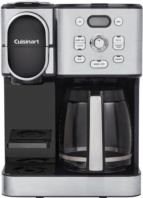 Cuisinart – 12 Cup 2-In-1 Coffee Center Coffeemaker – Black Stainless Steel - Image 7
