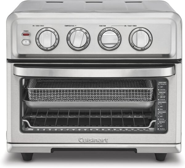Cuisinart Air Fryer + Convection Toaster Oven  8-1 Oven with Bake  Grill  Broil & Warm Options  Stainless Steel  TOA-70
