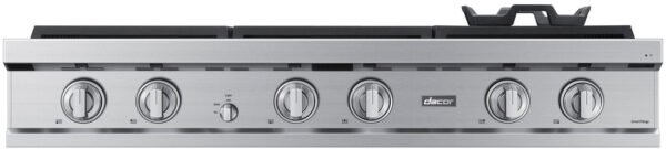 Dacor – Transitional 48′′ Built-In Gas Rangetop with 6 Burners – Silver Stainless Steel - Image 4