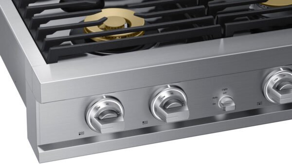Dacor – Transitional 48′′ Built-In Gas Rangetop with 6 Burners – Silver Stainless Steel - Image 6