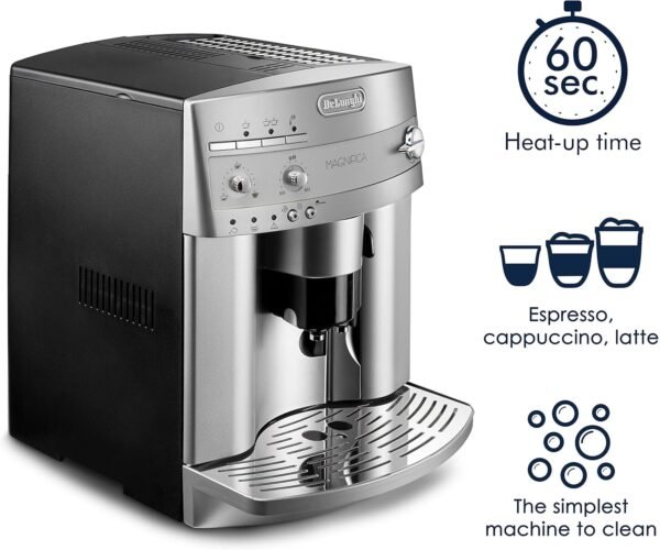De’Longhi ESAM3300 Magnifica Super Automatic 14 cups Espresso & Coffee Machine (Renewed) - Image 5