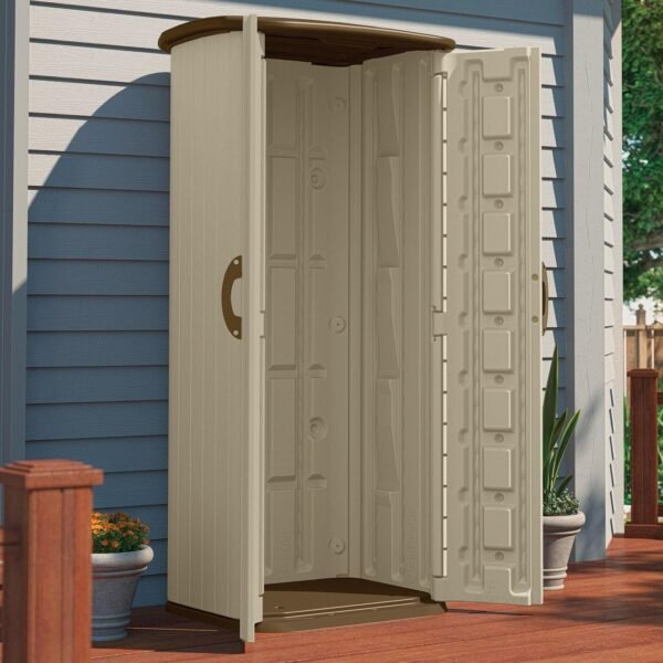 Double Wall Resin Outdoor Tool Storage Shed 70.5?H x 32.25?W x 26.5?D - Image 5