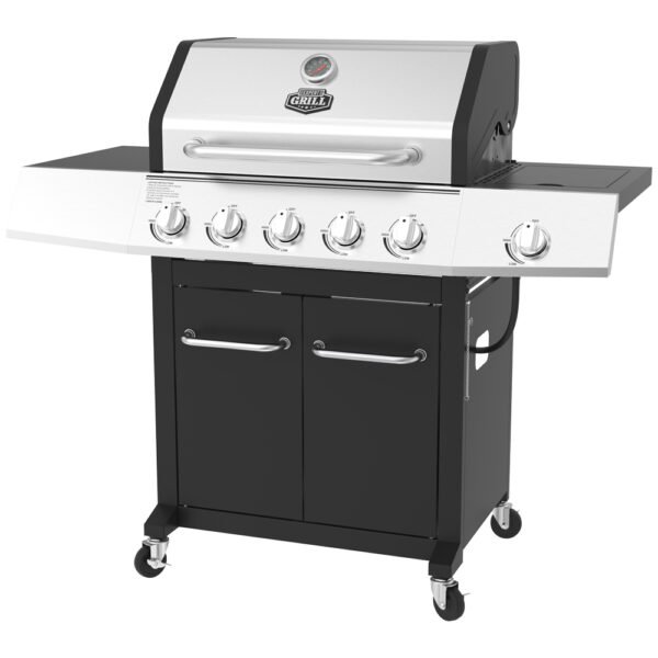 Expert Grill 5-Burner Propane Gas Grill with Side Burner - Image 5
