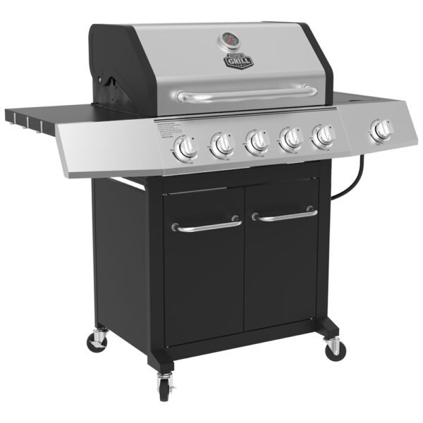 Expert Grill 5-Burner Propane Gas Grill with Side Burner - Image 3