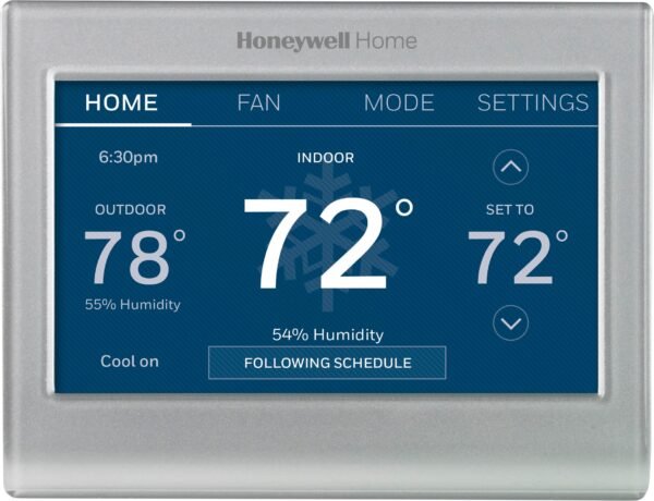 Honeywell Home â€?Smart Color Thermostat with Wi-Fi Connectivity â€?Silver - Image 7