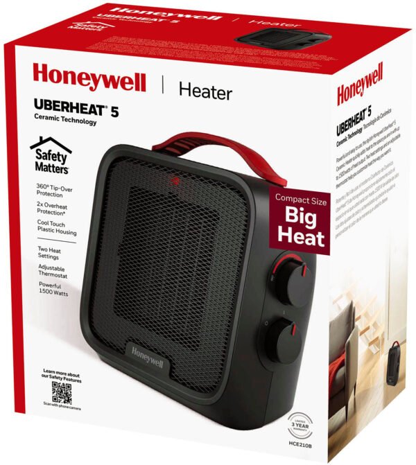 Honeywell UberHeat 5 Ceramic Heater â€?Black - Image 11