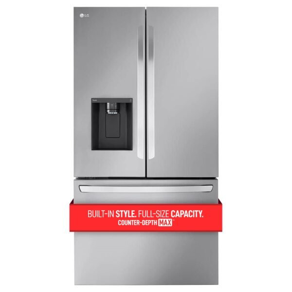 LG â€?Counter-Depth MAX 25.5 Cu. Ft. French Door Smart Refrigerator with Dual Ice â€?Stainless Steel - Image 10