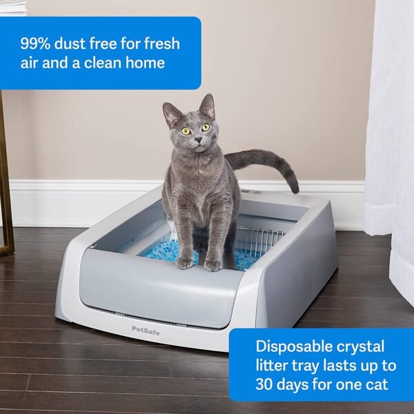 PetSafe ScoopFree Automatic Self Cleaning Cat Litter Box, Includes Disposable Trays with Crystal Litter - Image 7