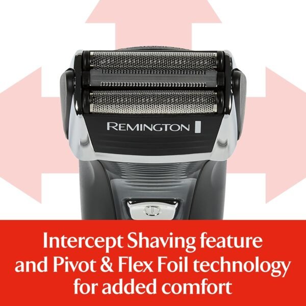 Remington Foil Shaver  Electric Razor for Men  Cordless Rechargeable with Pop Up Trimmer  Pivot & FlexFoil Technology  Lightweight Handheld Design  Black - Image 7