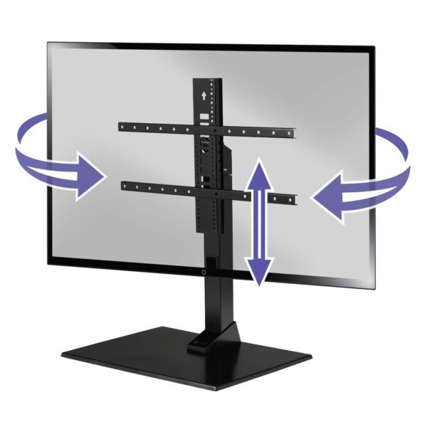 SANUS Elite ¨C Swivel TV Stand for TVs 40¡ä¡ä-86¡ä¡ä ¨C Sturdy Base with Swivel, Height Adjustment, and Cable Management ¨C Black - Image 9