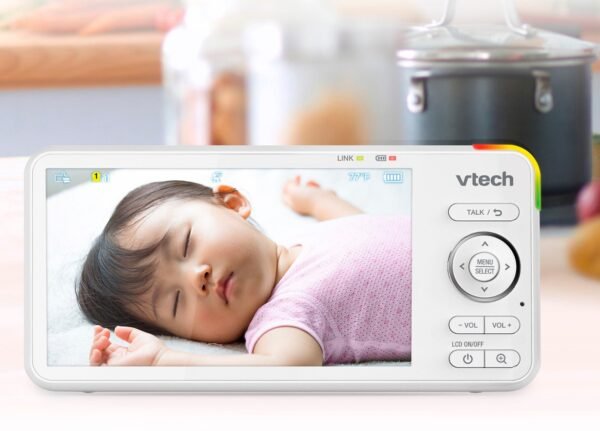 VTech ¨C 1080p Smart WiFi Remote Access 360 Degree Pan & Tilt Video Baby Monitor with 5¡± Display, Night Light ¨C White - Image 12