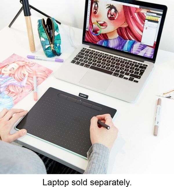 Wacom ¨C Intuos Graphic Drawing Tablet for Mac, PC, Chromebook & Android (Medium) with Software Included (Wireless) ¨C Black - Image 18