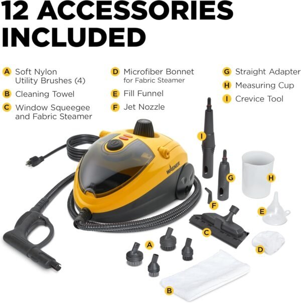 Wagner Spraytech C900054 905e AutoRight Multi-Purpose Steam Cleaner  12 Accessories Included  Power Steamer for cleaning  Color May Vary - Image 6