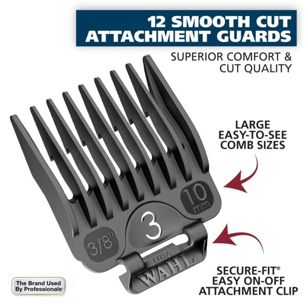 Wahl ¨C Lithium Pro Complete Cordless Haircut Kit ¨C Black/Silver - Image 11