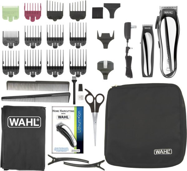 Wahl ¨C Lithium Pro Complete Cordless Haircut Kit ¨C Black/Silver - Image 8
