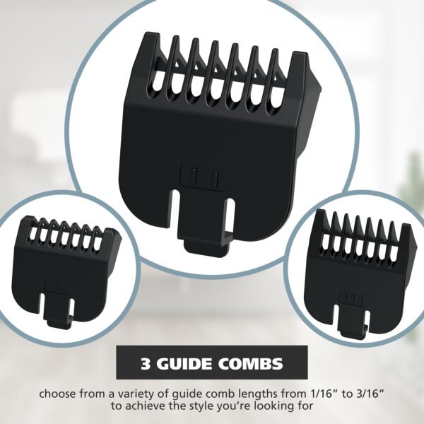 Wahl ¨C Pro Series High Performance Ultra Power Heavy Duty Corded Haircutting Combo Kit w/ Color Coded Guards ¨C 79804-100 ¨C Black - Image 8