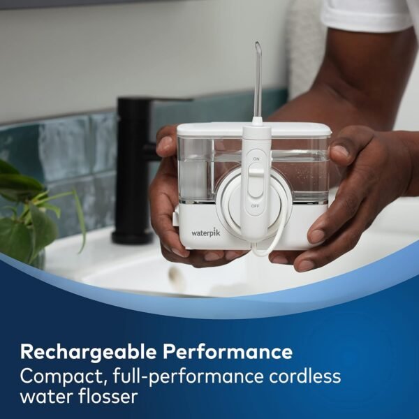 Waterpik ION Professional Cordless Water Flosser Teeth Cleaner Rechargeable and Portable  White  1 Count - Image 7