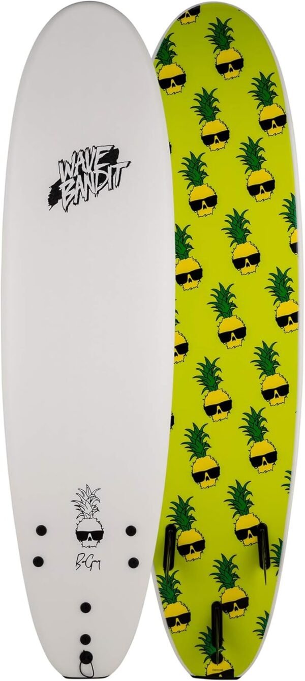 Wave Bandit Ben Gravy Pro EZ Rider Surfboard  White  7¡¯0 (WB70-BG) - Image 5