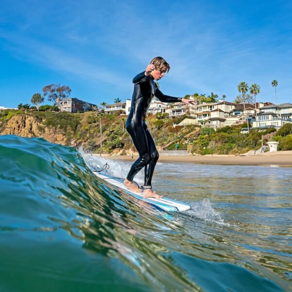 Wavestorm 8ft Classic Surfboard // Foam Wax Free Soft Top Longboard for Adults and Kids of All Levels of Surfing - Image 6