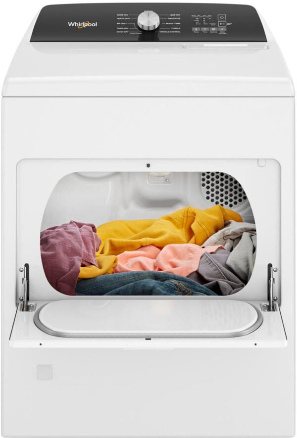 Whirlpool ¨C 7.0 Cu. Ft. Gas Dryer with Moisture Sensing ¨C White - Image 9