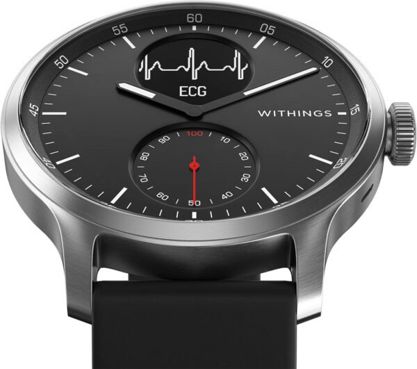 Withings ¨C SCANWATCH ¨C Hybrid Smartwatch with ECG, heart rate and oximeter ¨C 42mm ¨C Black - Image 9