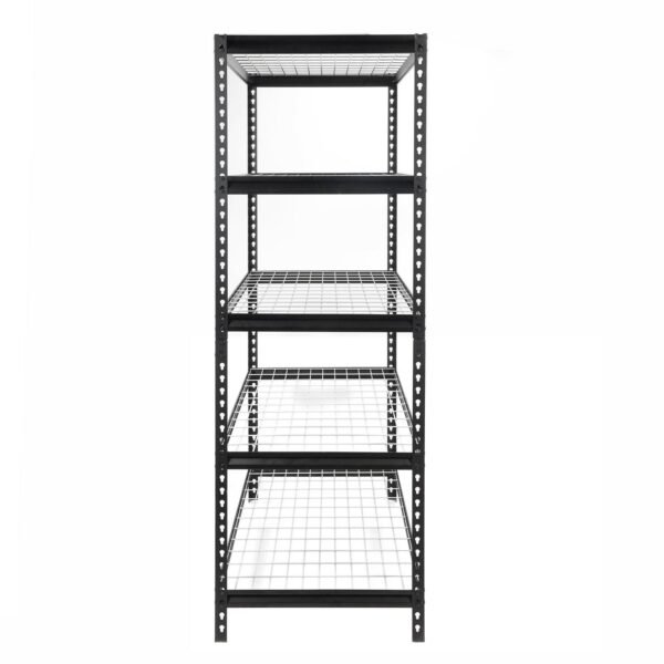 WORKPRO 48 W x 24 D x 72 H 5-Shelf Freestanding Shelves, Black and Silver - Image 7