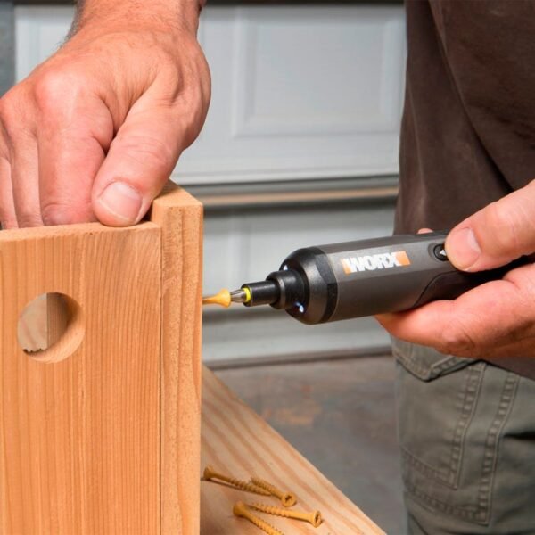 WORX ¨C 4V 3-Speed Compact Screwdriver with 12 Accessory Bits, Dual LED Lights, and 3 Gear Torque ¨C Black - Image 12
