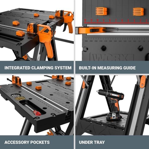 WORX ¨C Pegasus Folding Work Table & Sawhorse - Image 19