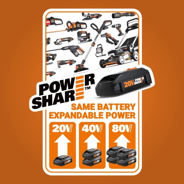 WORX WG583 Cordless Blower Mulcher - Image 16