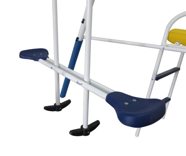 XDP Recreation Play All Day Metal Swing Set with Fun Glider, Bench Swing Seats, Trapeze, Wave Slide - Image 16