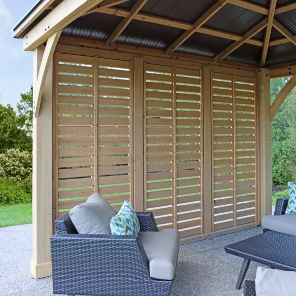Yardistry ¨C 10 ft. Meridian Cedar Privacy Wall - Image 12