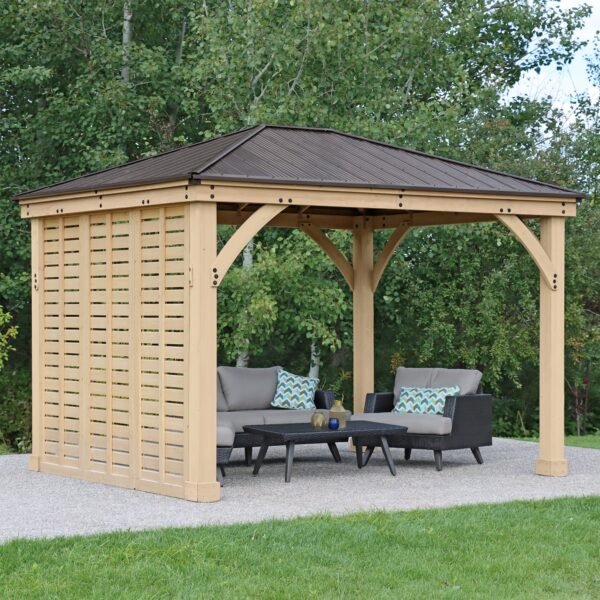 Yardistry ¨C 10 ft. Meridian Cedar Privacy Wall - Image 9